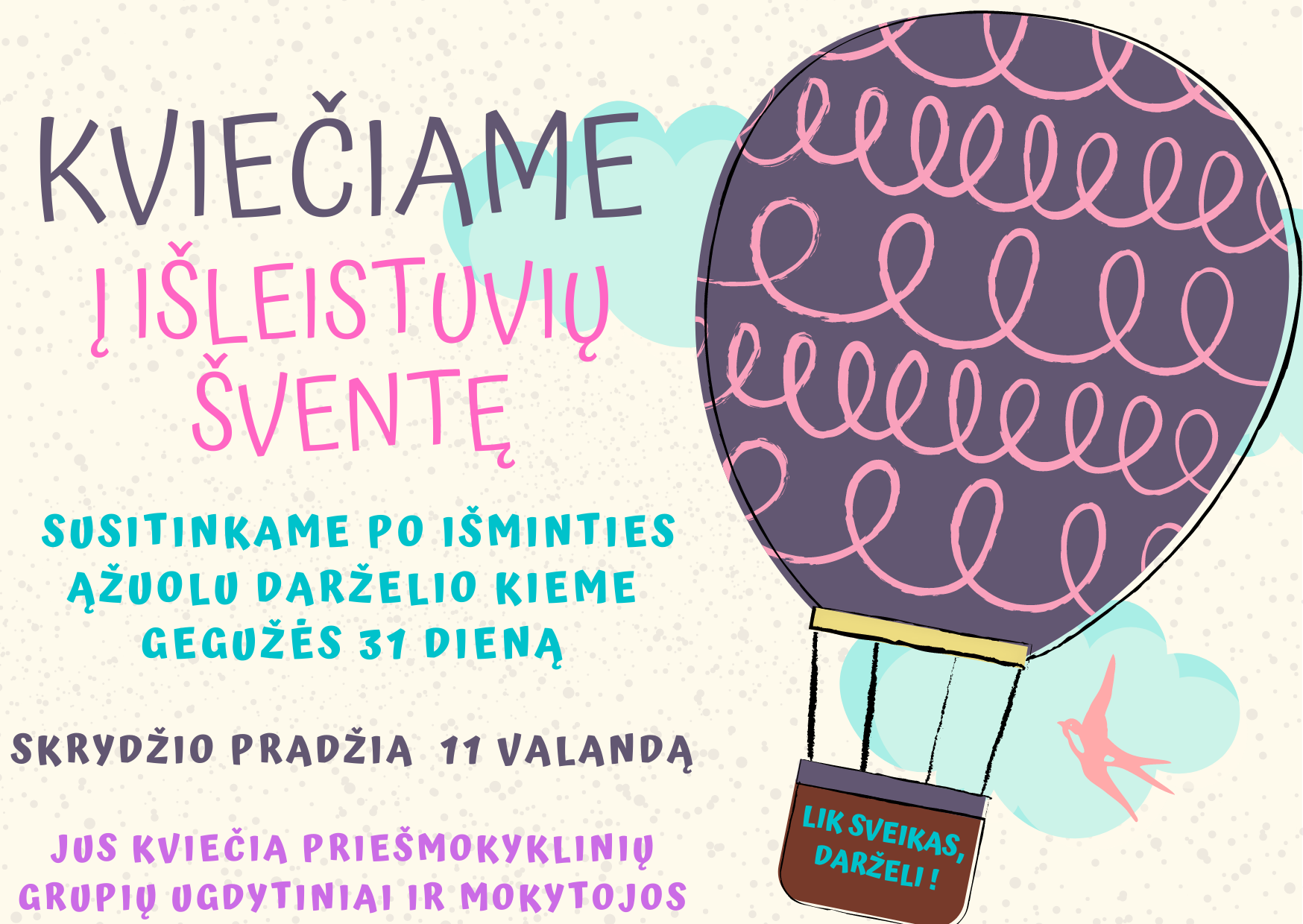 KVIEČIAME Į IŠLEISTUVIŲ ŠVENTĘ(1)